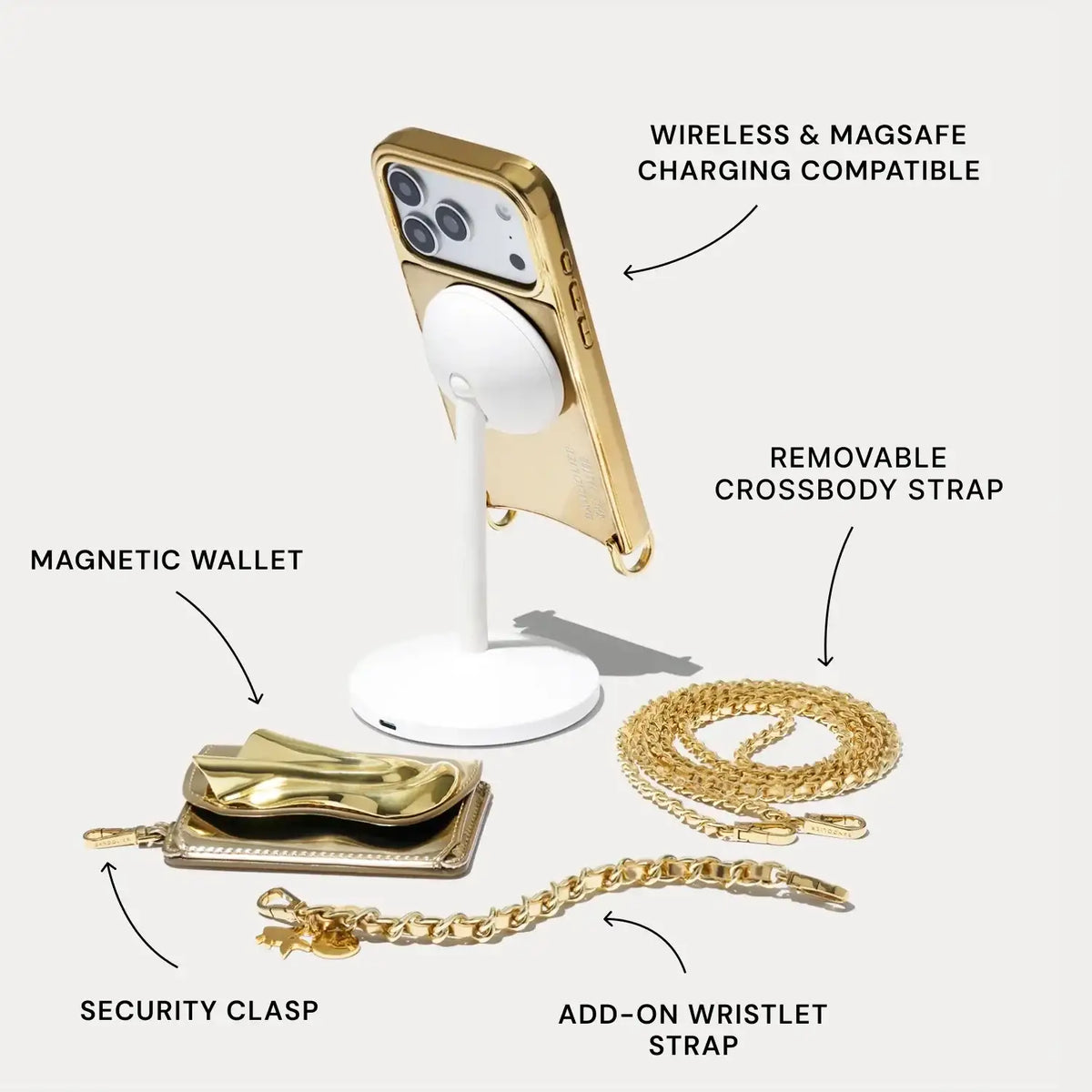 The Kaia Duet Heart Set - Gold Patent/Gold