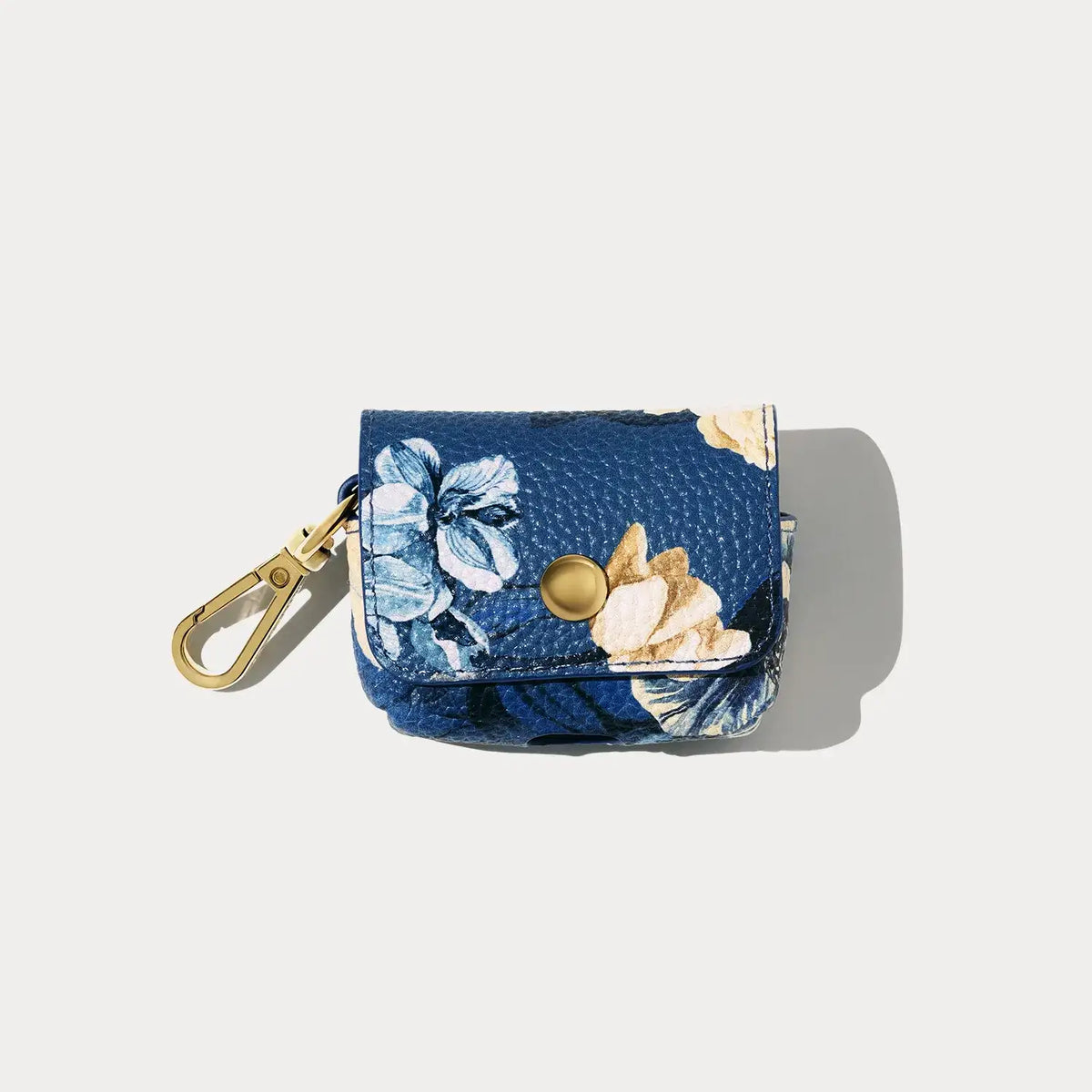 Avery AirPod Clip-On Pouch - Ceci Indigo Floral/Gold