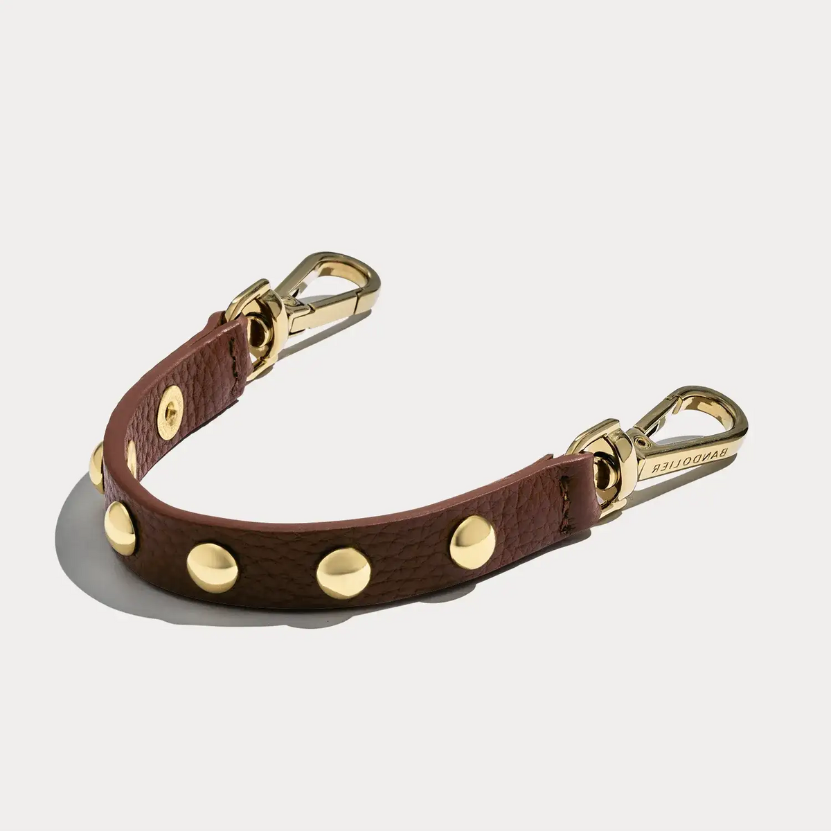 Annie Wristlet - Cognac/Gold