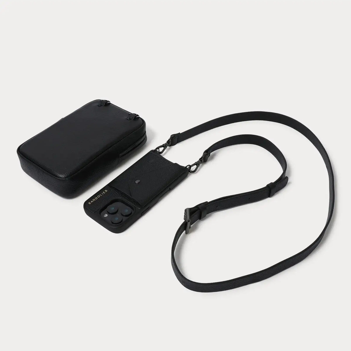 Large Expanded Pouch Set - Black/Pewter