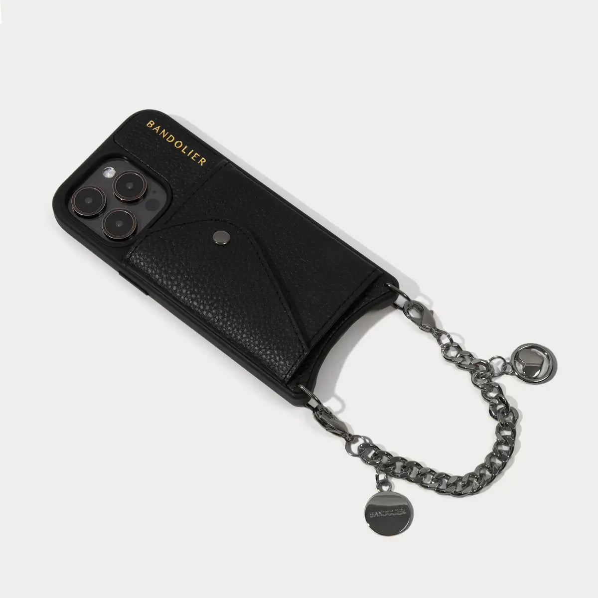 Maya Wristlet Phone Case - Black/Pewter
