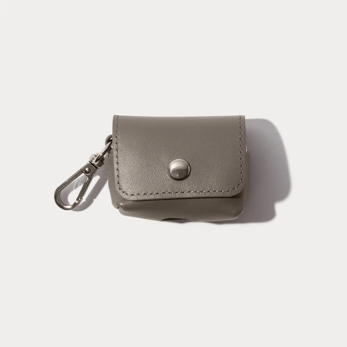 Avery AirPods Clip-On Pouch - Warm Gray/Antique Silver