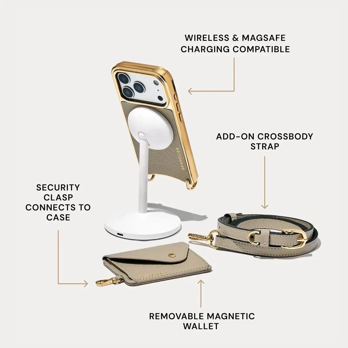 Remi Magnet Essentials Set - Stone/Chrome Gold