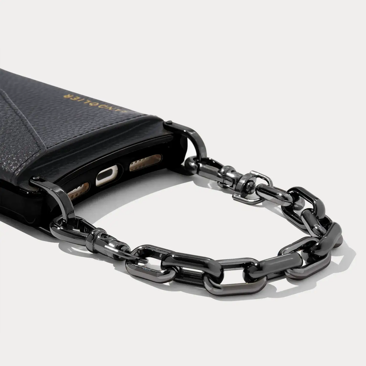 Astrid Wristlet - Black/Pewter
