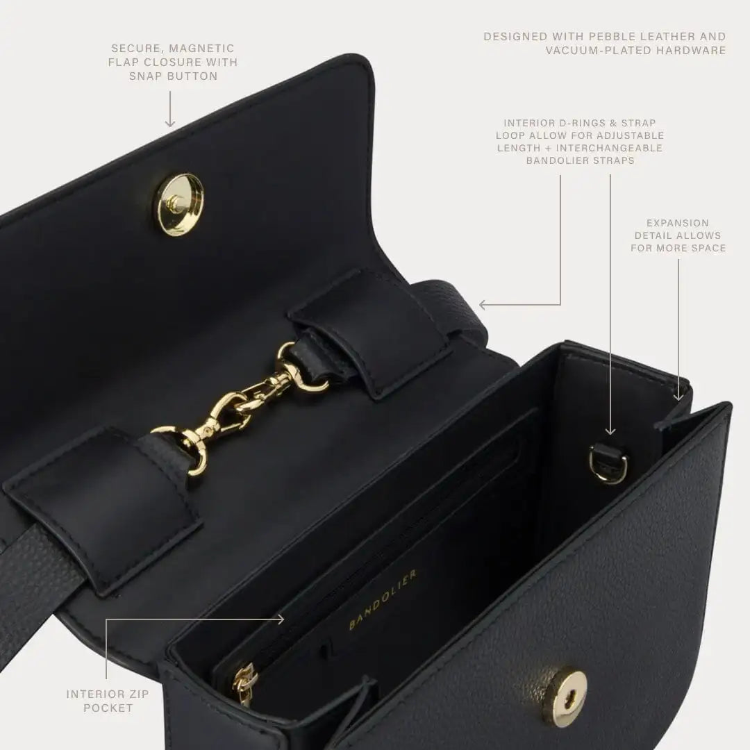 Crossbody Bag - Black/Gold