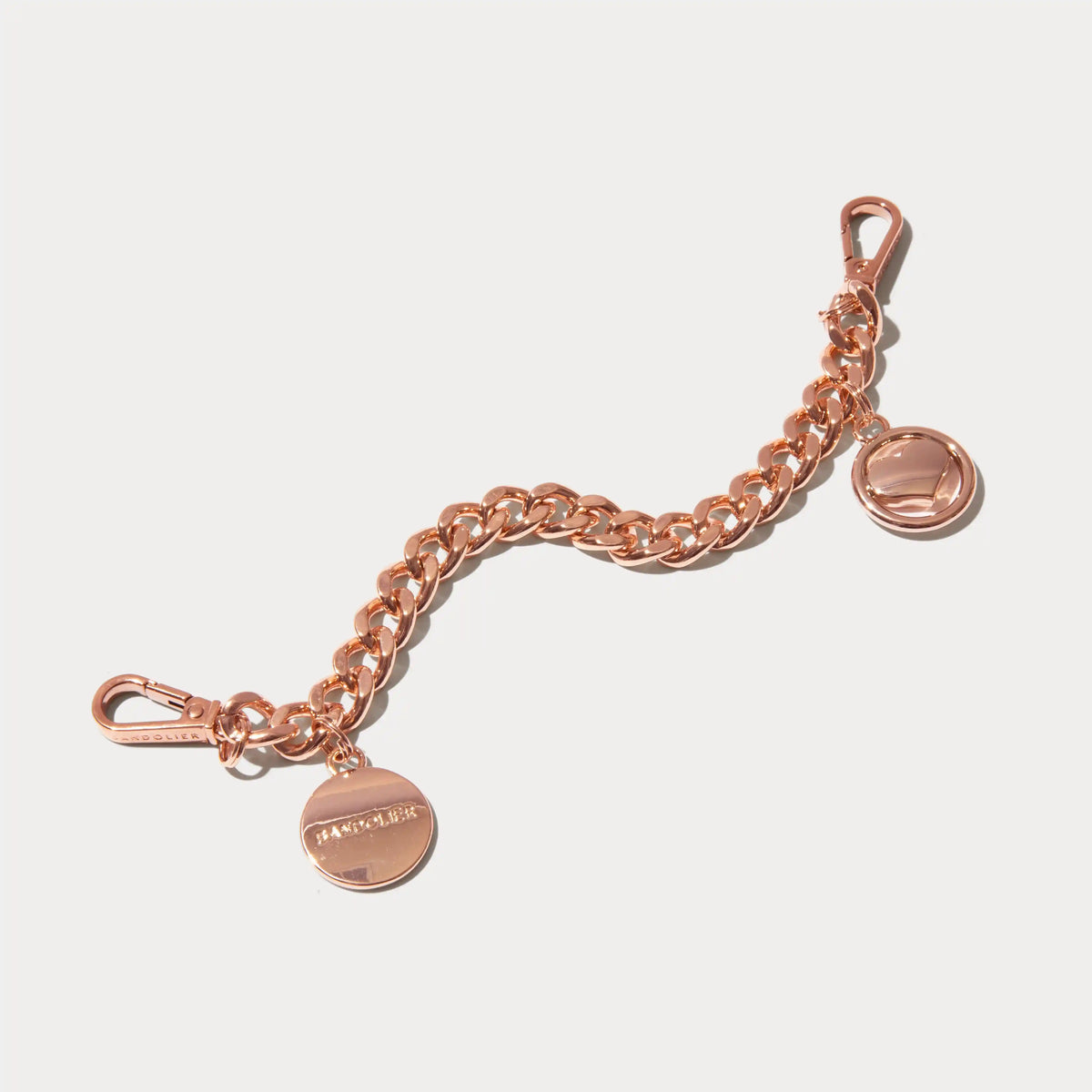 Wristlet Circle Heart Charm - Rose Gold/Rose Gold