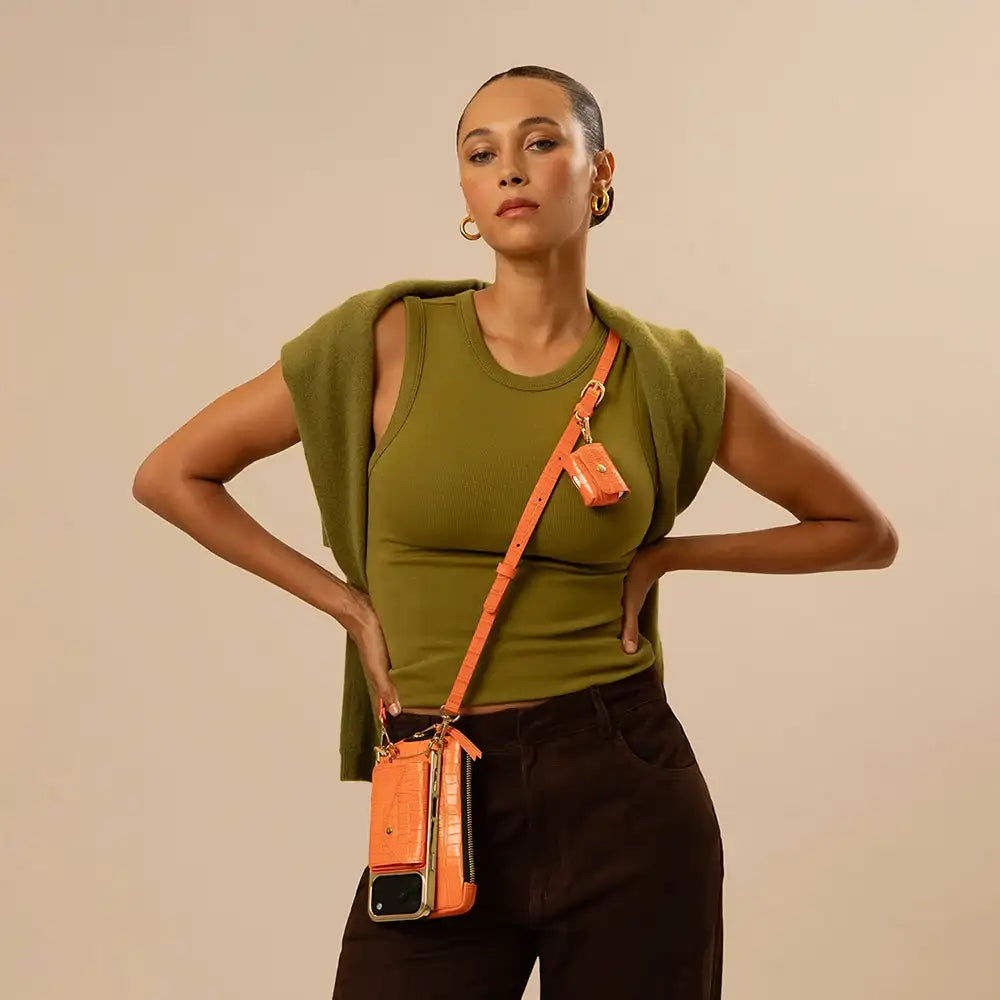Remi Magnet Essentials Set - Orange Croc/Gold
