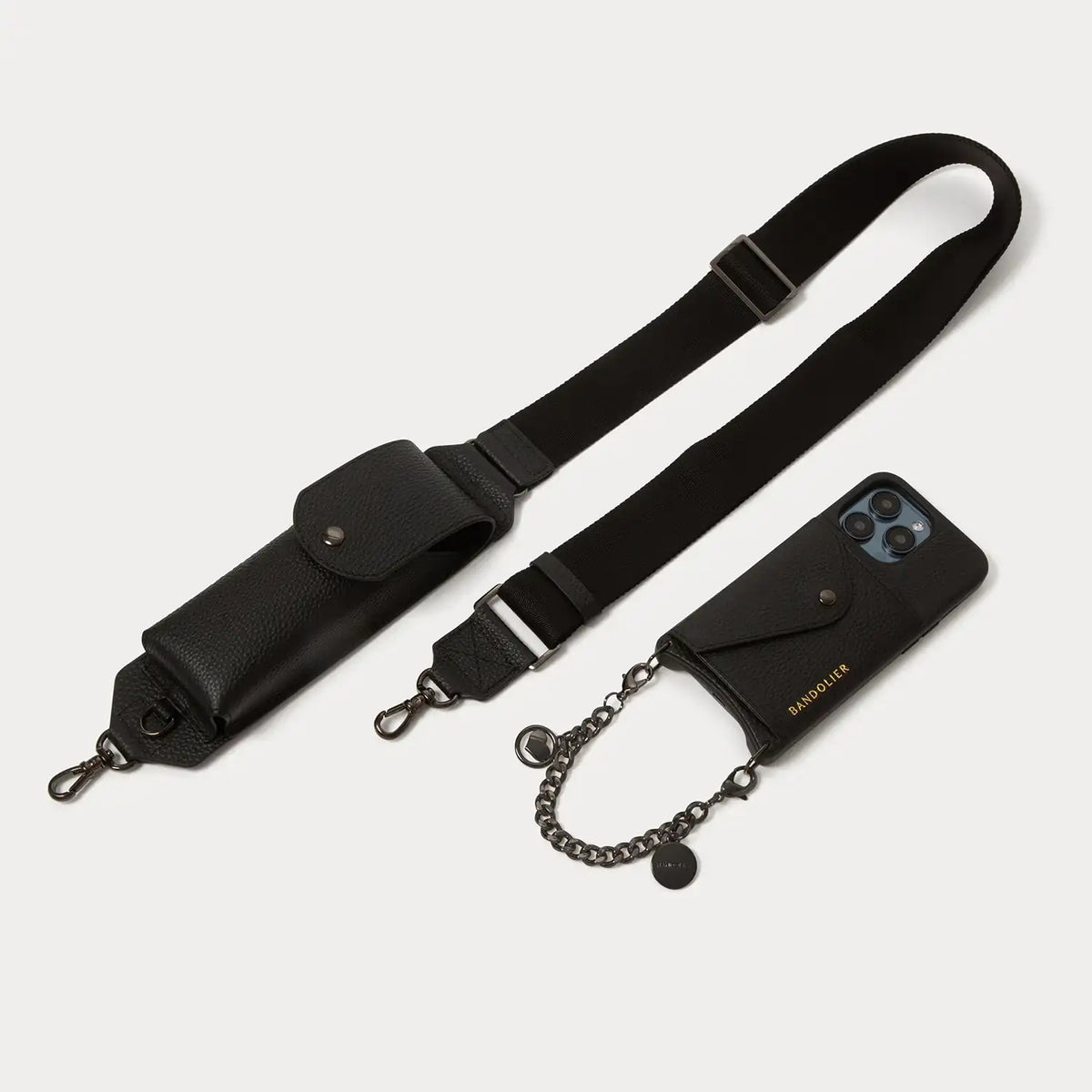 Maya with Lana Glasses Strap - Black/Pewter
