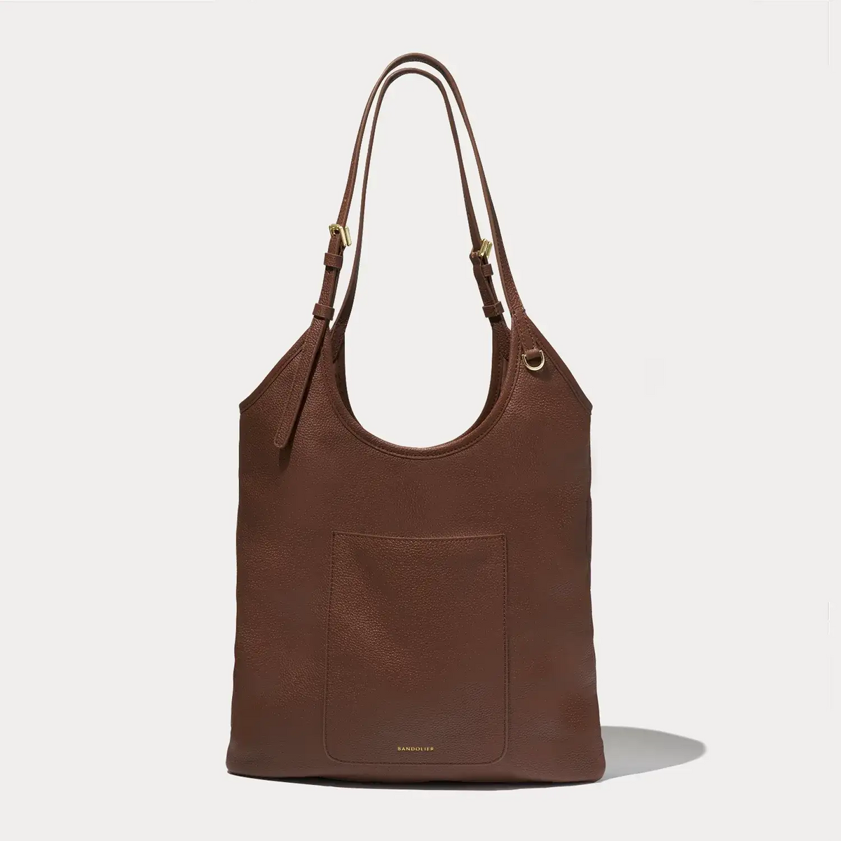 Faye Tote - Cognac/Gold