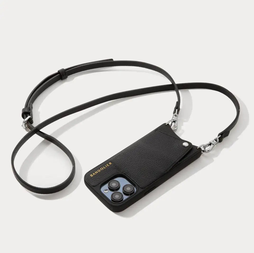 Emma + Charm Wristlet Set - Black/Silver