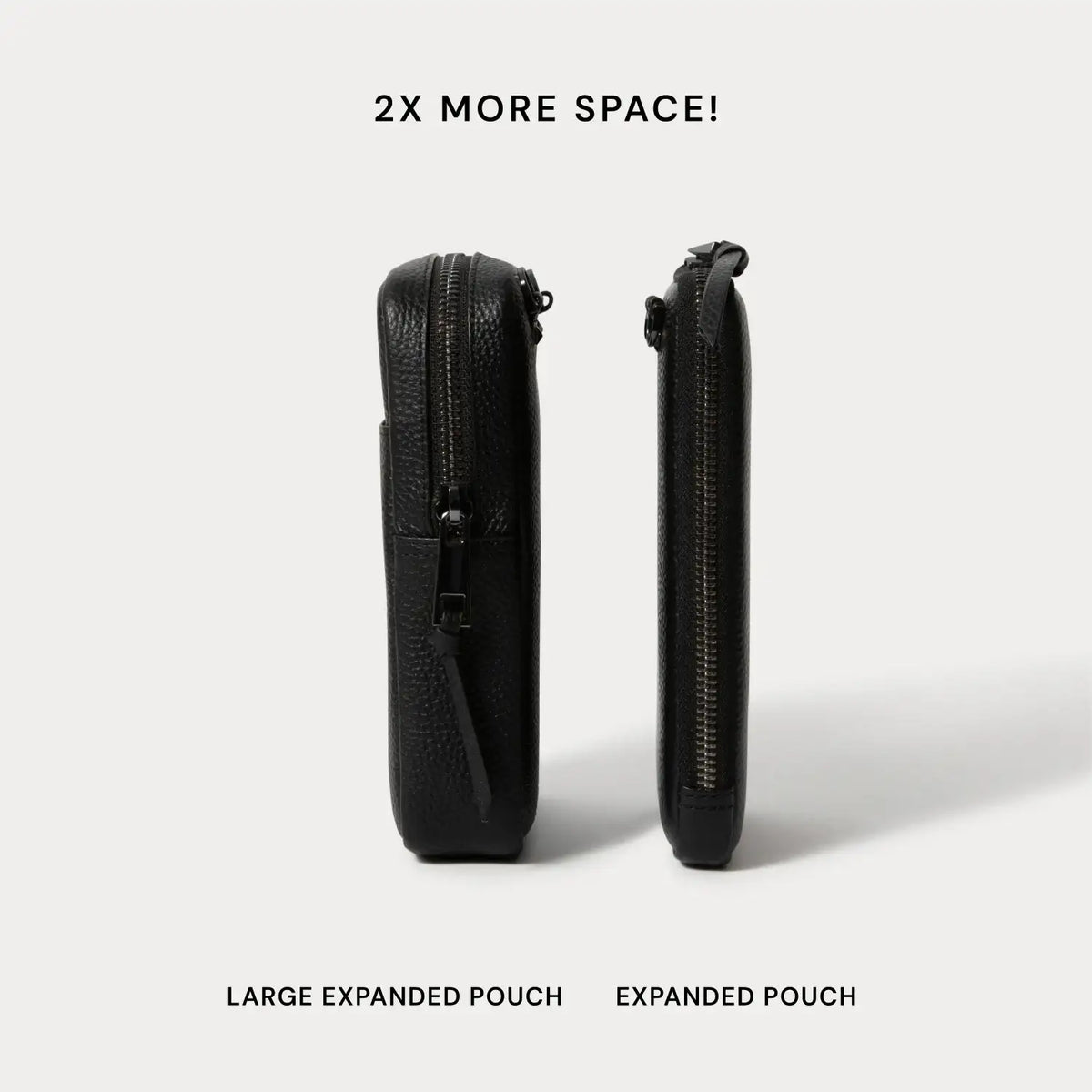 Large Expanded Pouch Set - Black/Pewter