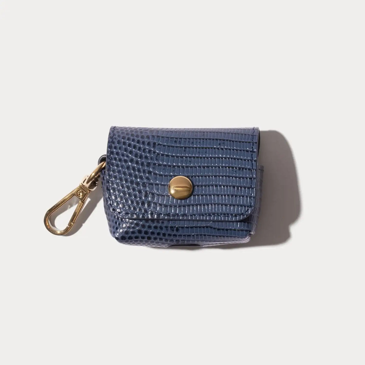 Avery AirPods Clip-On Pouch  - Indigo/Gold