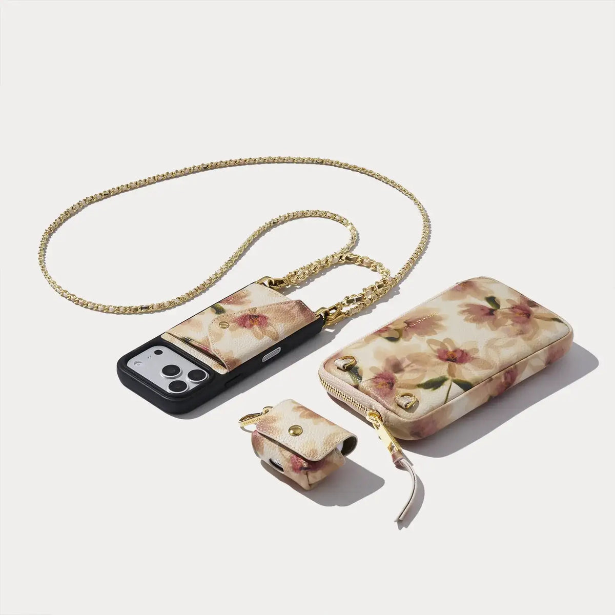 Lily Set with Expanded and AirPods - Shadow Floral/Gold