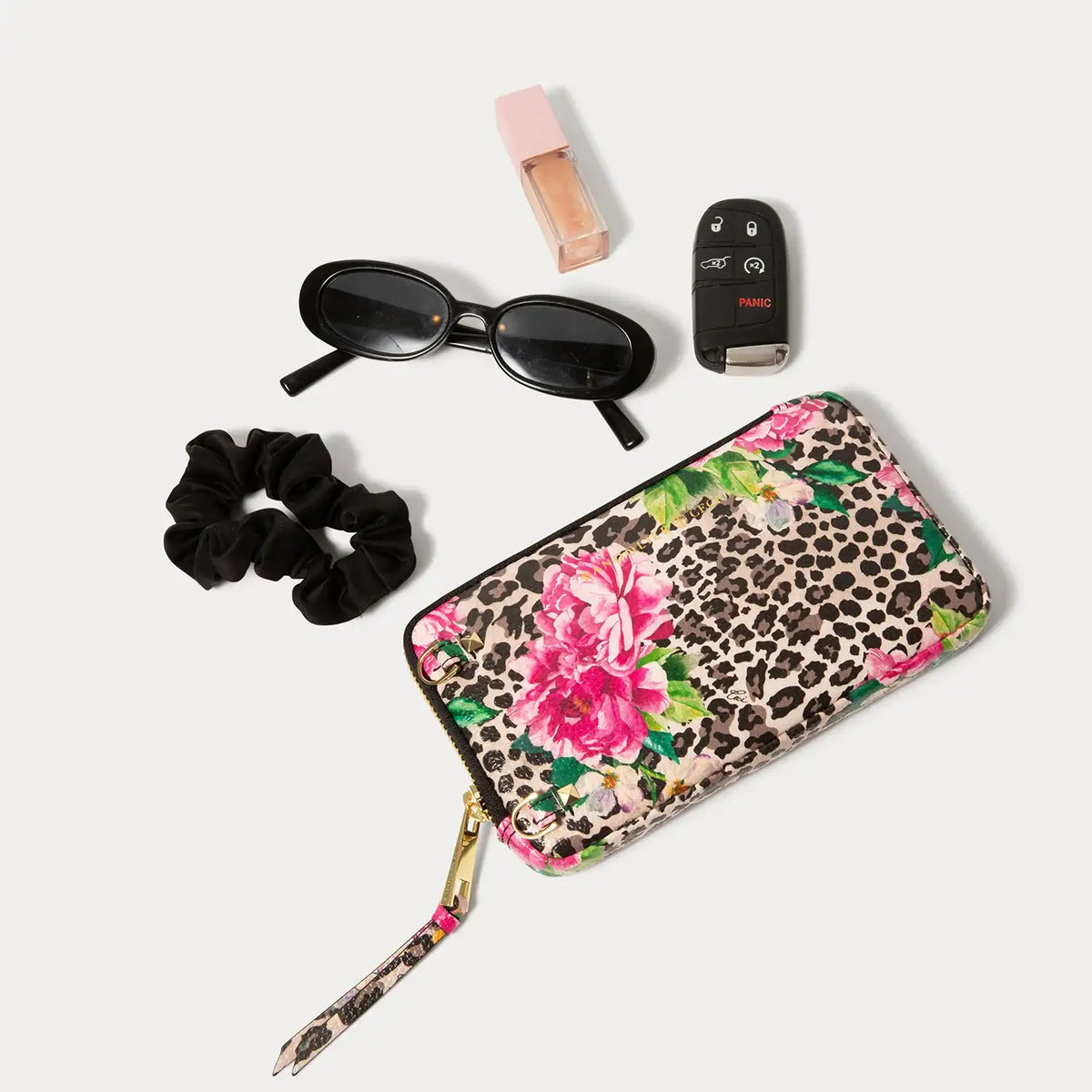 Expanded Zip Pouch - Ceci Cheetah/Gold