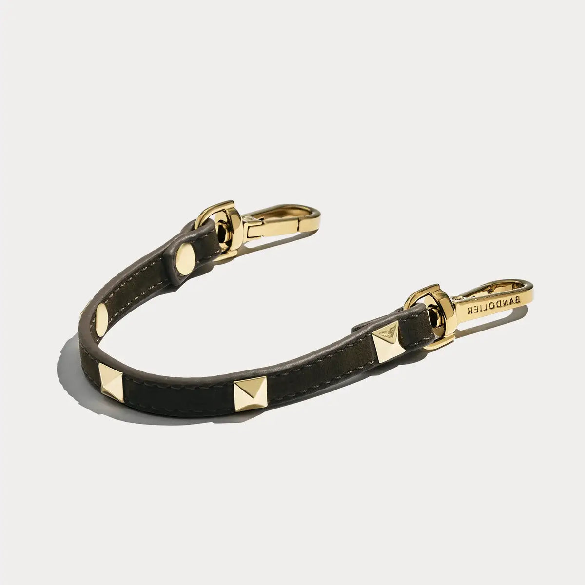 Sarah Wristlet - Chocolate Suede/Gold