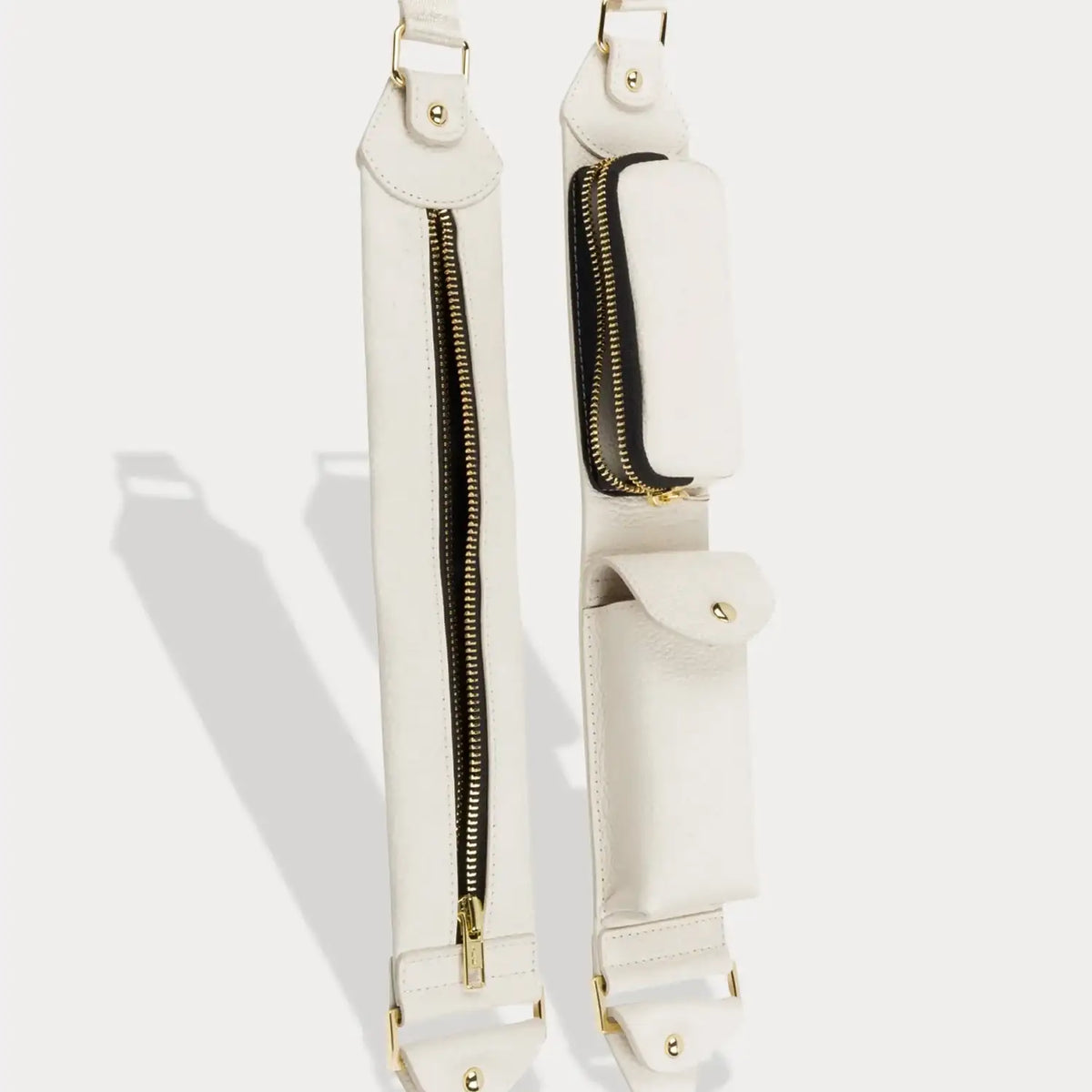 Billie Utility Crossbody with Case - Ivory/Gold