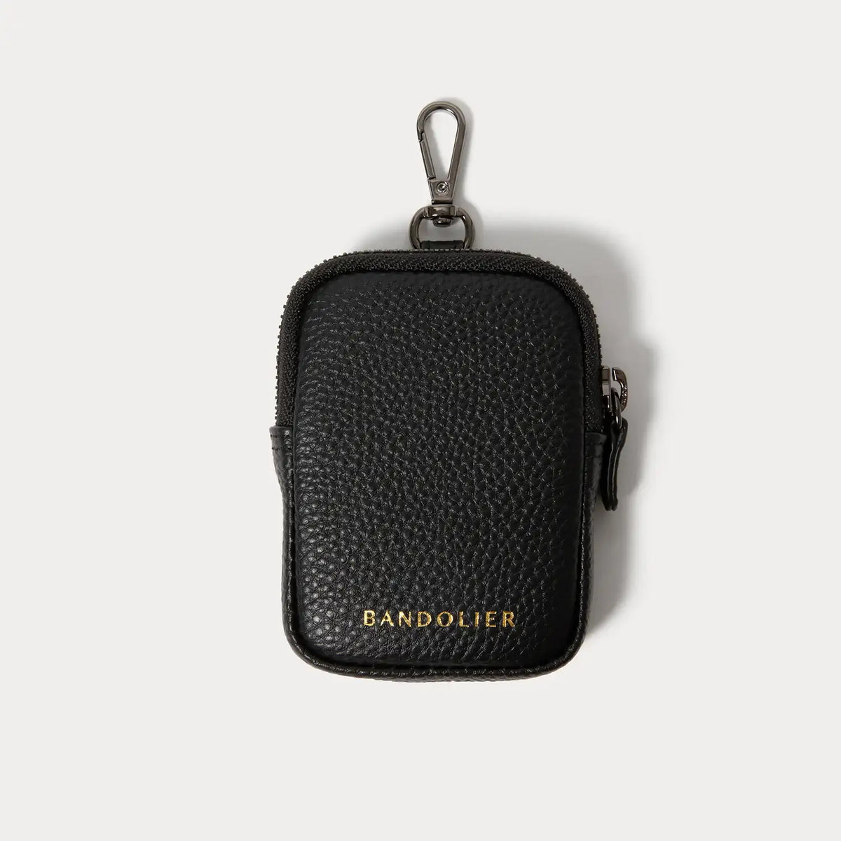 Mini Zip Clip-On Pouch - Black/Pewter